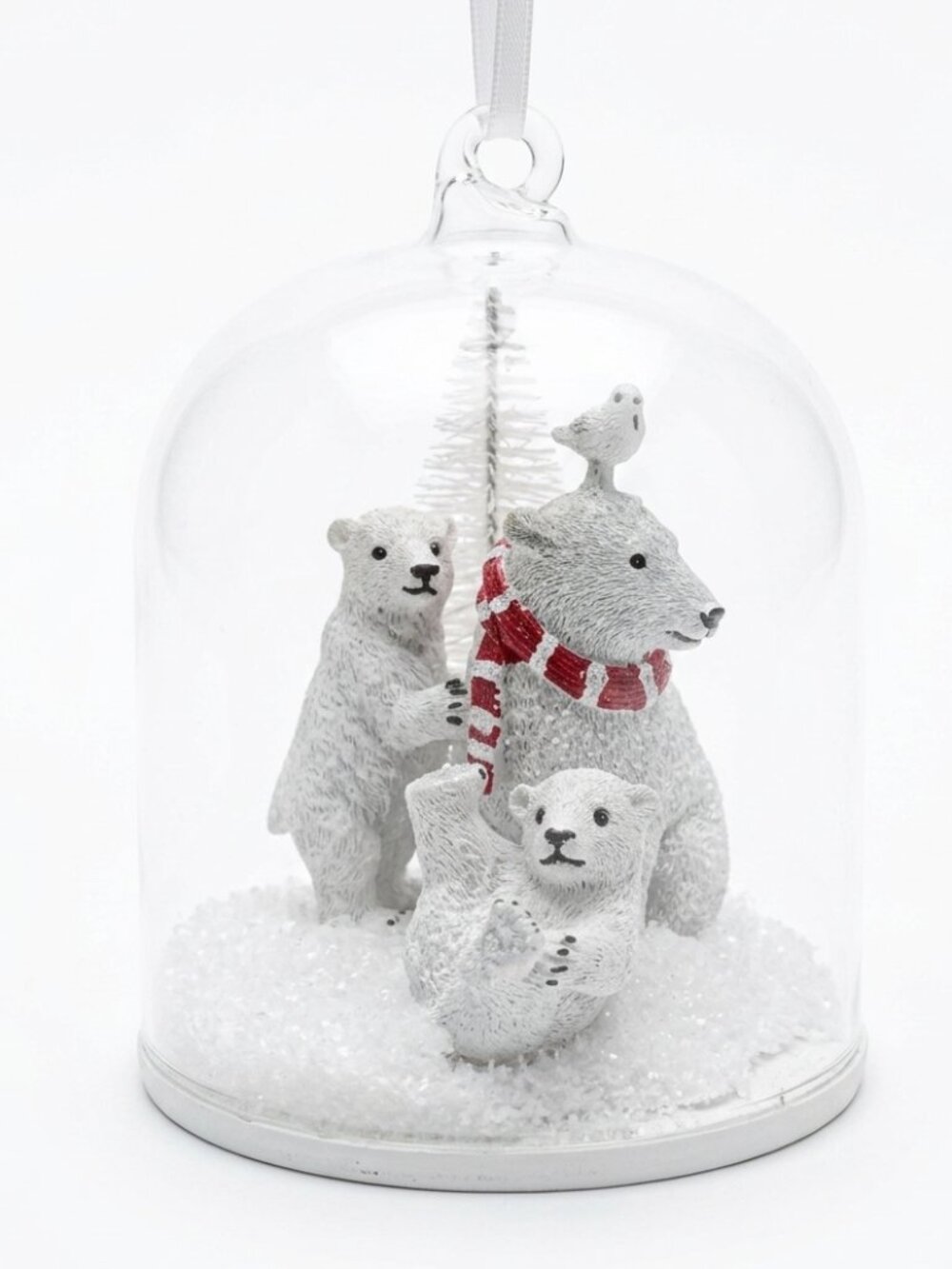 NWT Vera Bradley Polar Bear Globe Ornament Bear Merry Winter Family 2019 Tree